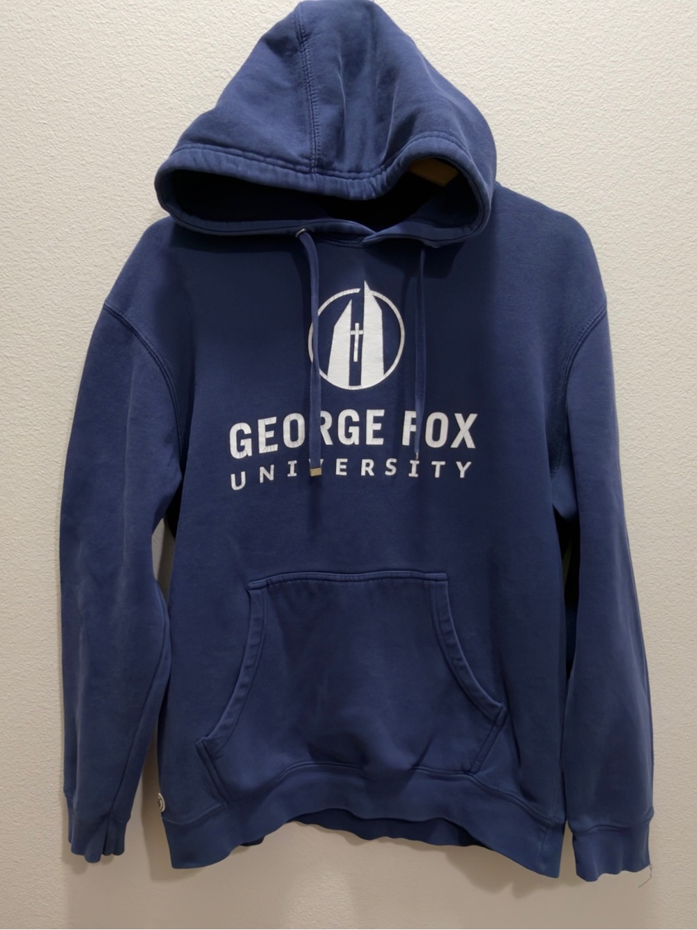 George Fox University Blue Sweatshirt College Team Size M